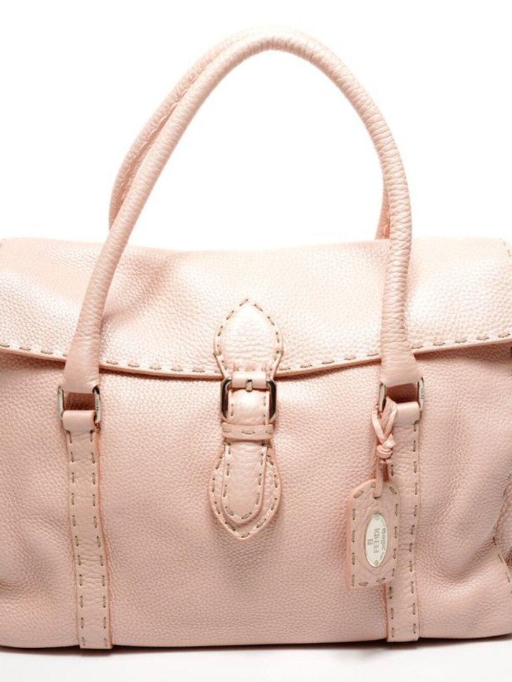 ★SOLD★ Fendi Shoulder Bag Leather Selleria - Picture 2 of 10